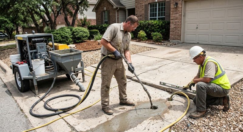 Driveway Slab Lifting in San Antonio, TX