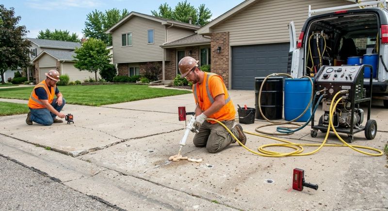 Sunken Driveway Lifting in Miami Dade County, FL