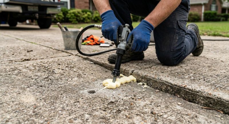 Sunken Driveway Lifting in Corpus Christi, TX