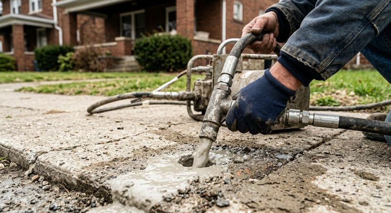 Sunken Sidewalk Repair in Des Moines, IA