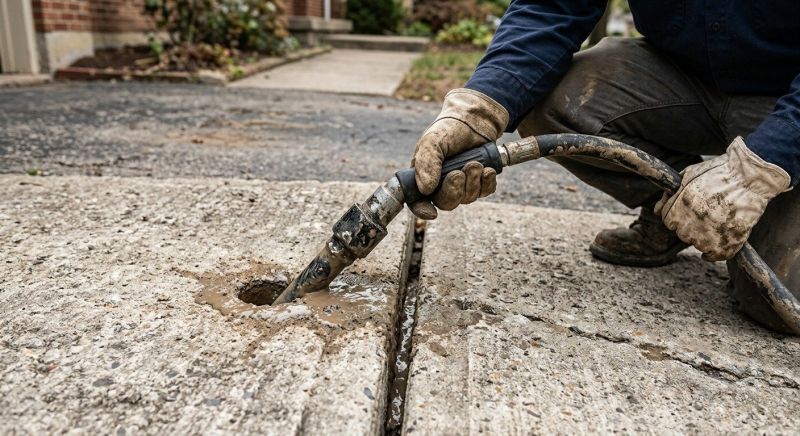 Sunken Driveway Lifting in Des Moines, IA